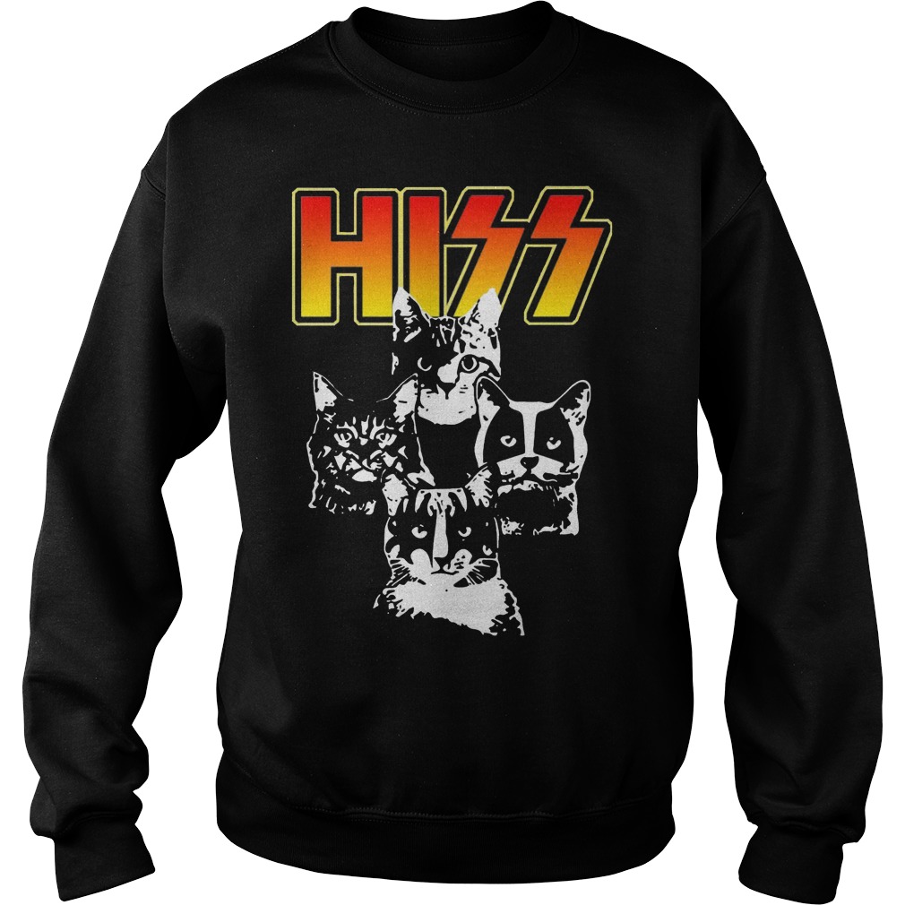 Hiss Kiss Cats Kittens Rocks Sweater