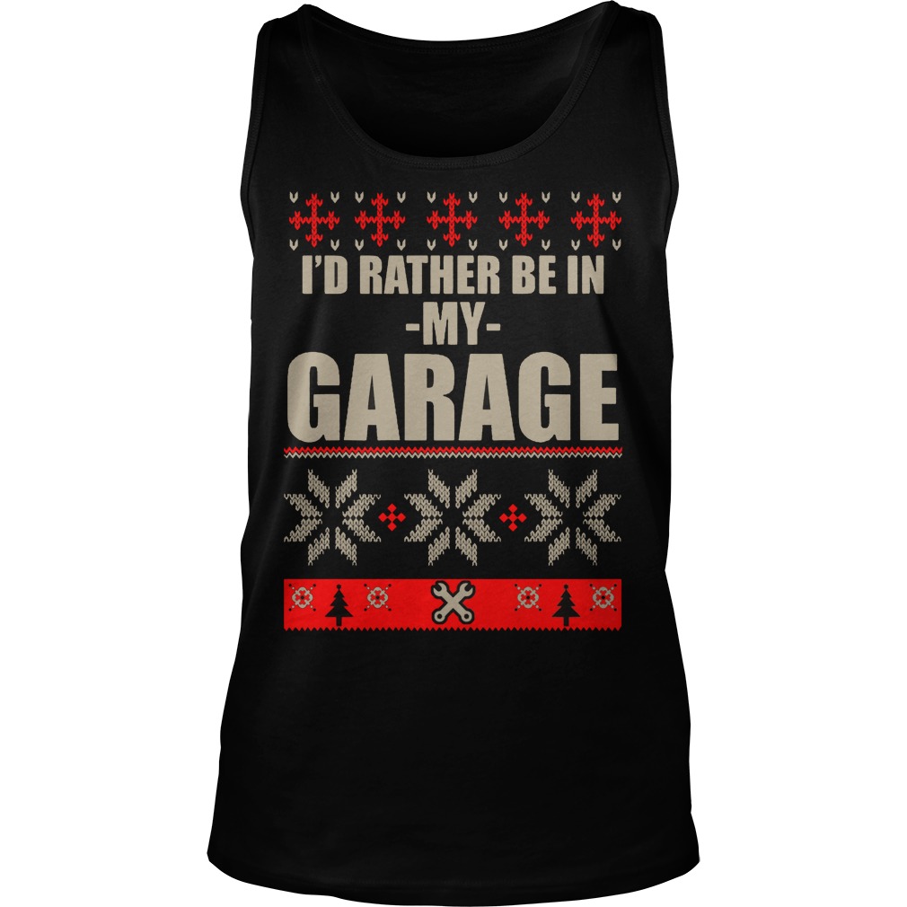 Id Rather Garage Tank Top
