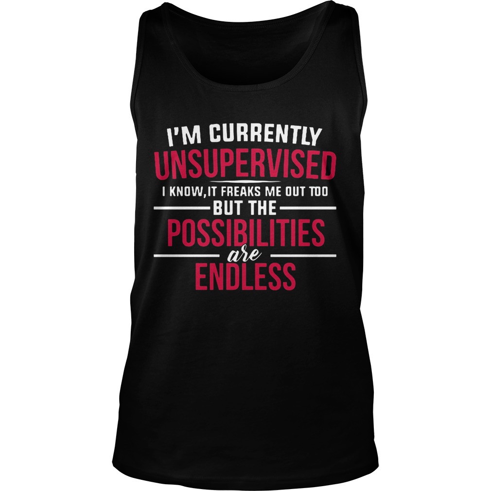 Im Currently Unsupervised Know Freaks Possibilities Endless Tanktop