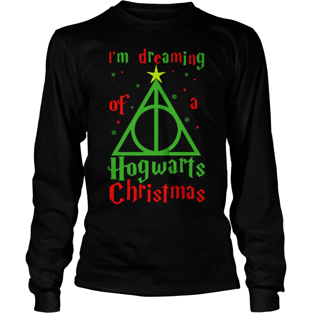 Im Dreaming Of Hogwarts Christmas Unisex Longsleeve Tee