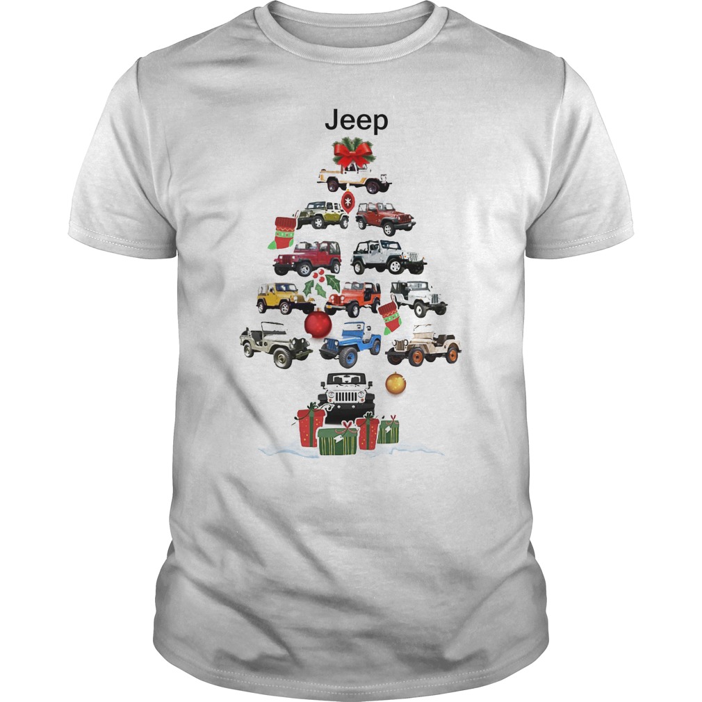 Jeep Christmas Tree Guys Tee