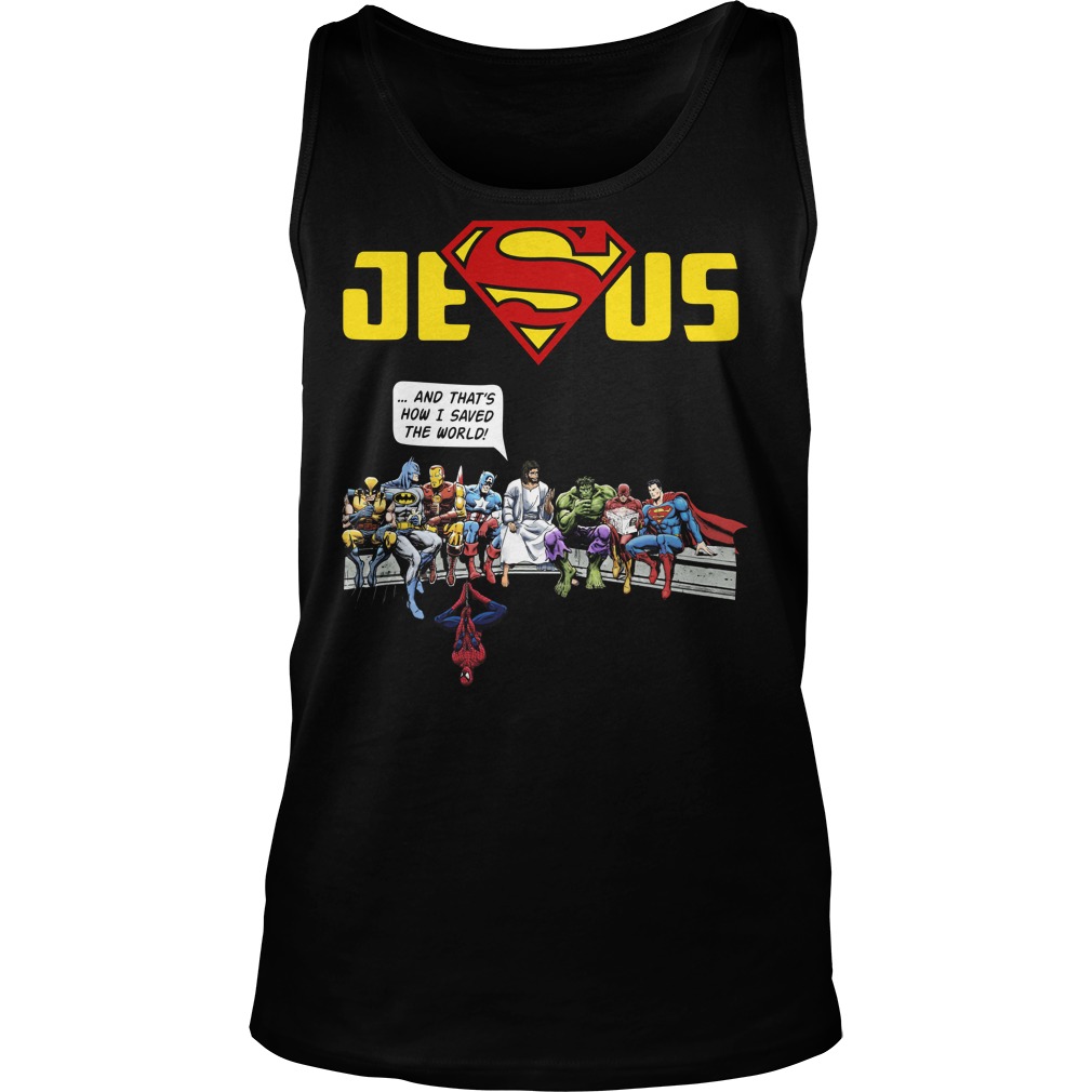 Jesus Superman Avenger Thats Save World Tank Top