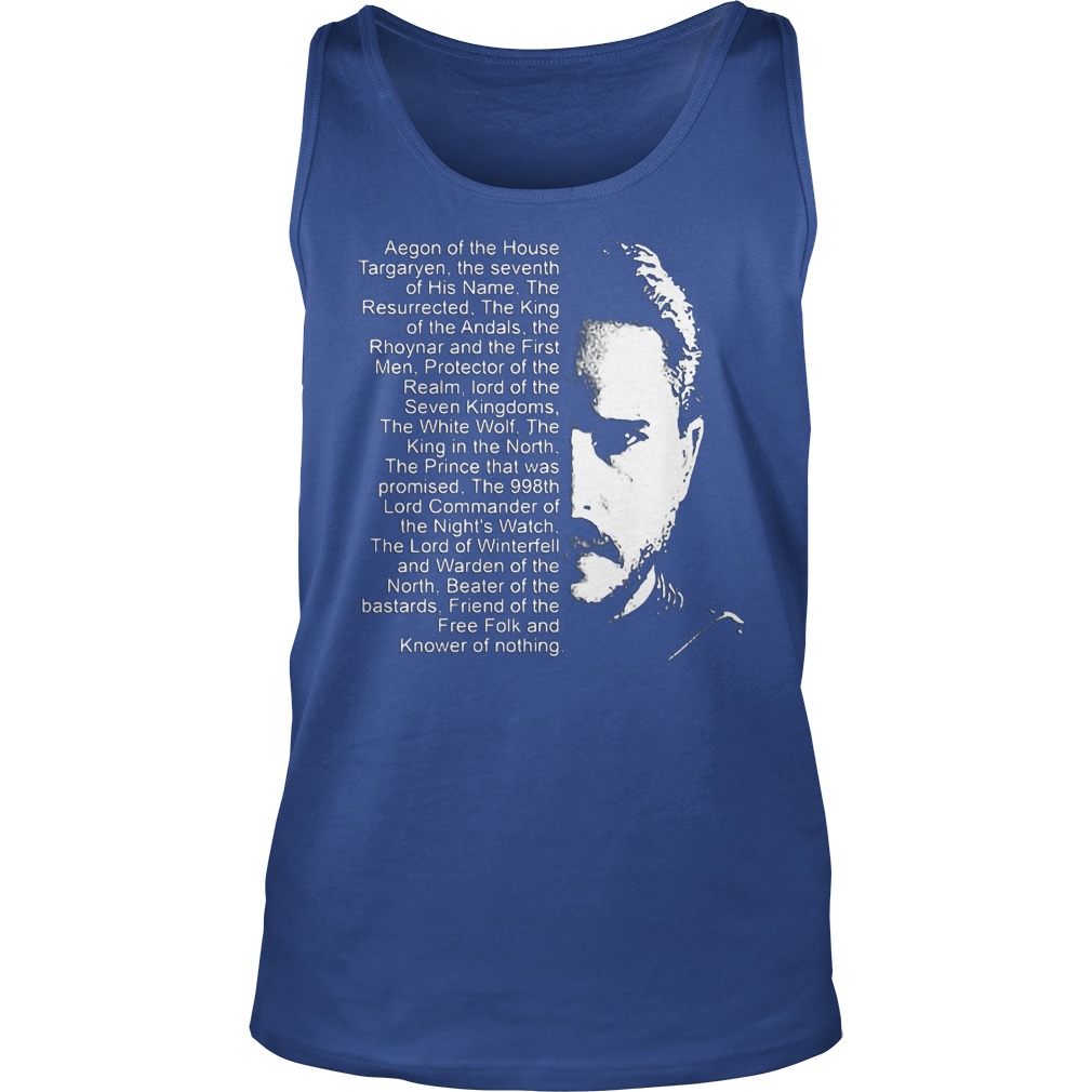 Jon Snow Aegon House Targaryen Tank Top