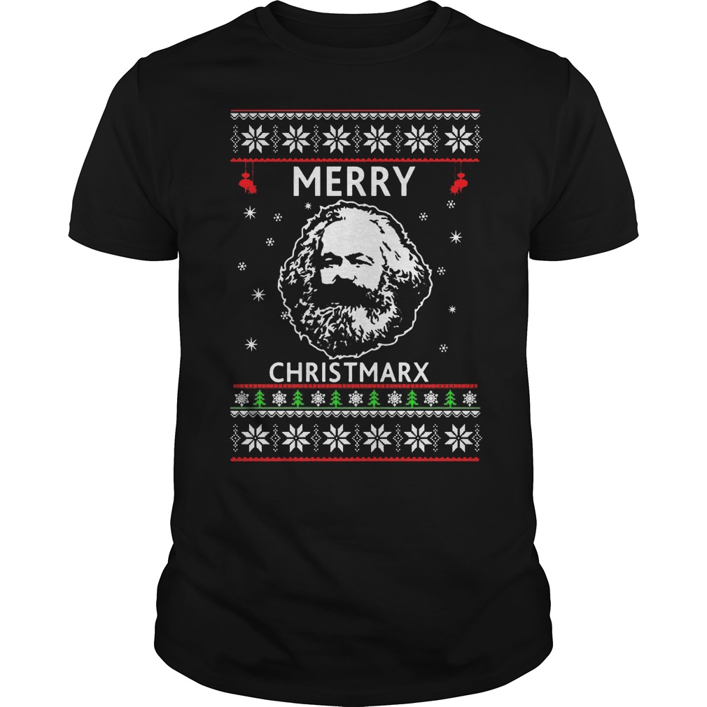 Karl Marx Merry Christmarx Guys Tee