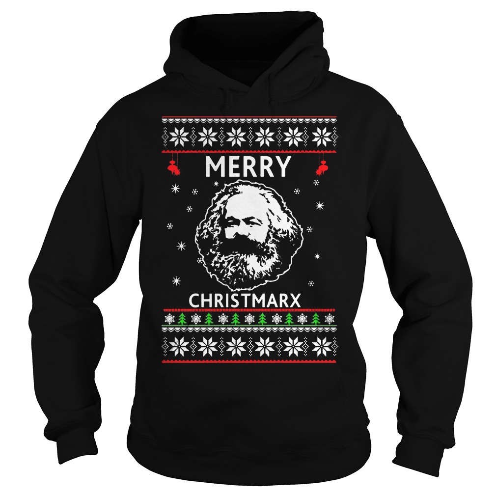 Karl Marx Merry Christmarx Hoodie