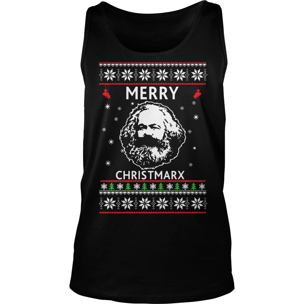 Karl Marx Merry Christmarx Tank Top
