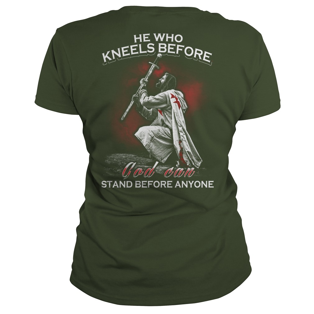Kneels God Can Stand Anyone Vneck