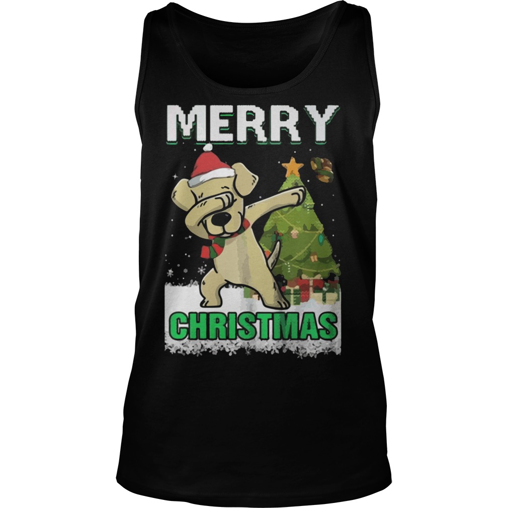 Labrador Dabbing Santa Claus Merry Ugly Christmas Unisex Tank Top