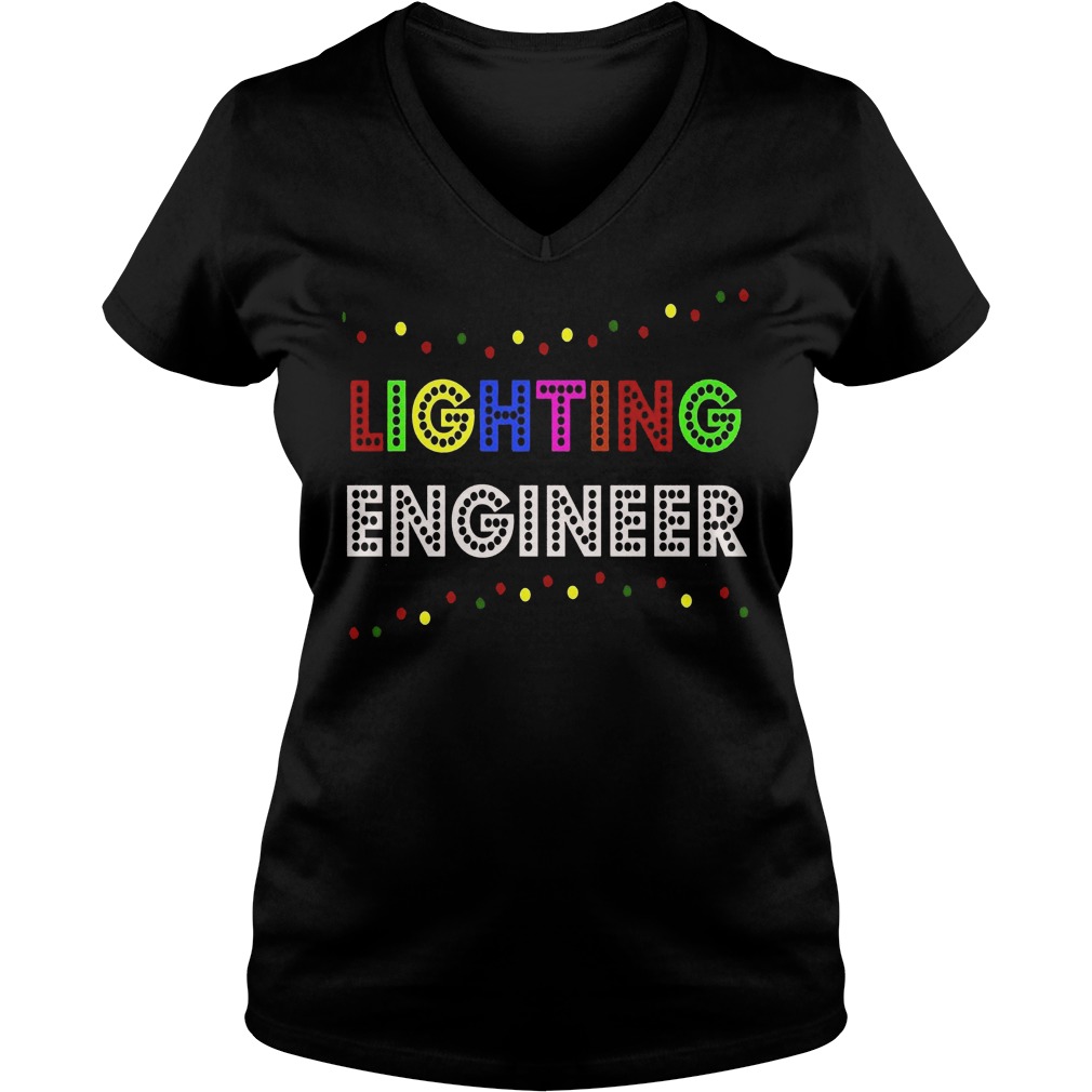 Lighting Engineer Christmas Lights Vneck