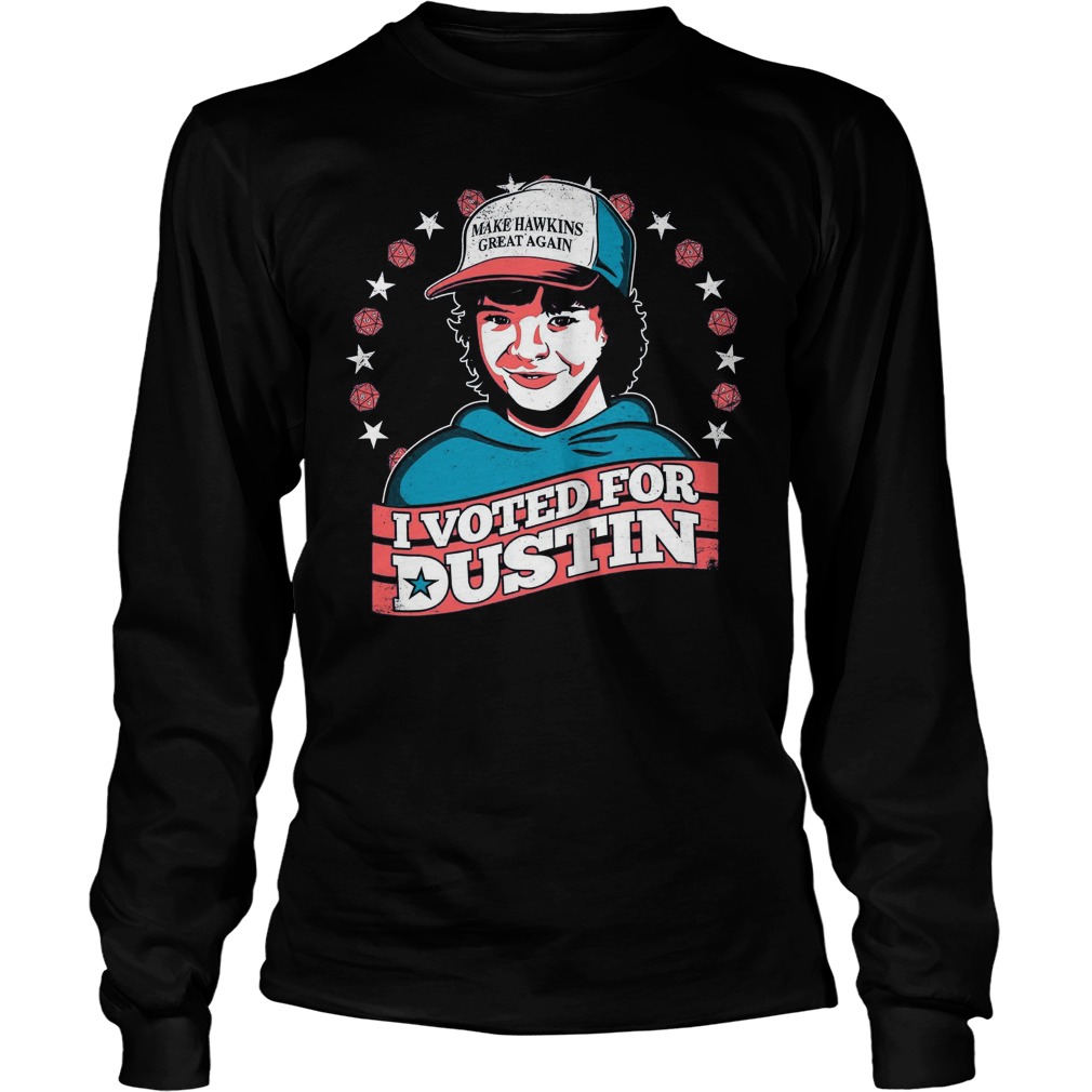 Make Hawkins Great Voted Dustin Longsleeve Tee