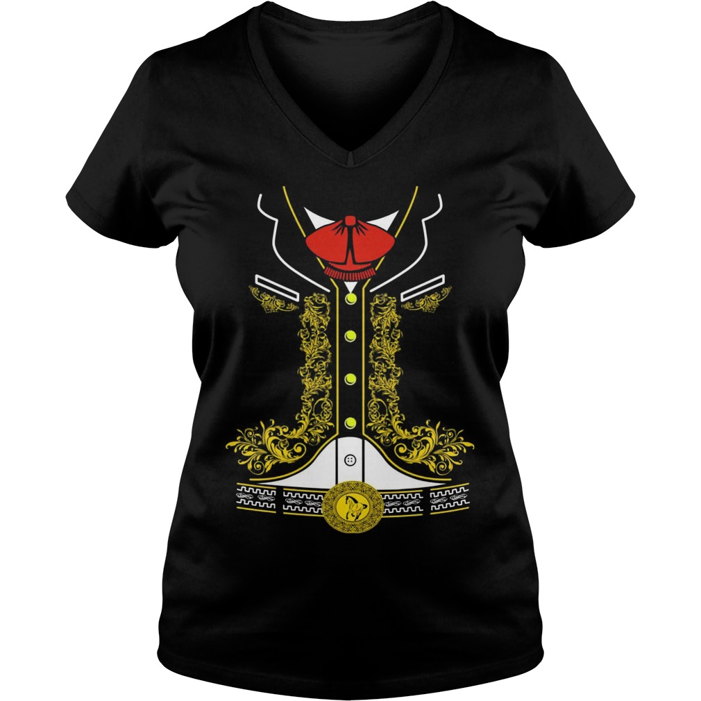 Mariachi Mexican Ladies V Neck