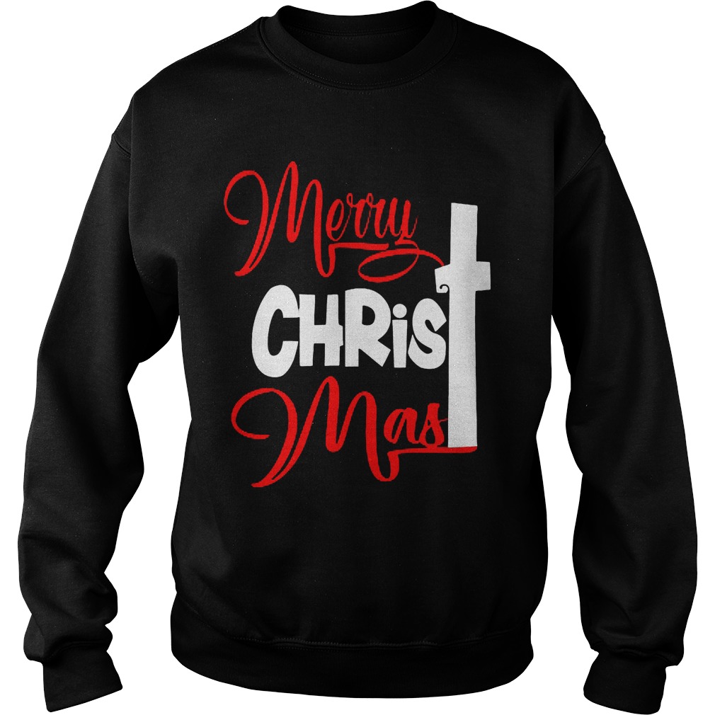 Merry Christmas Cross Sweater