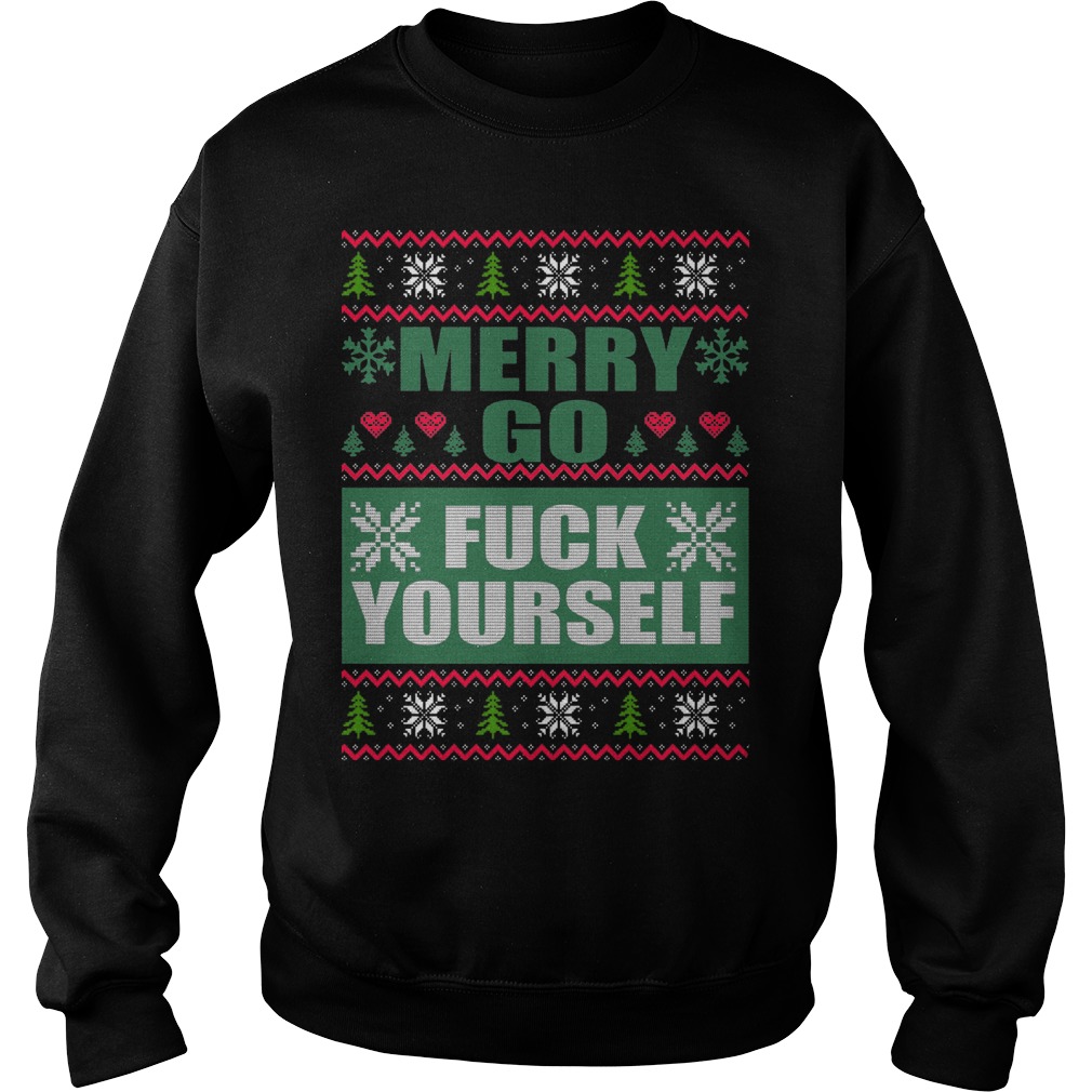 Merry Go Fuck Ugly Christmas Sweater
