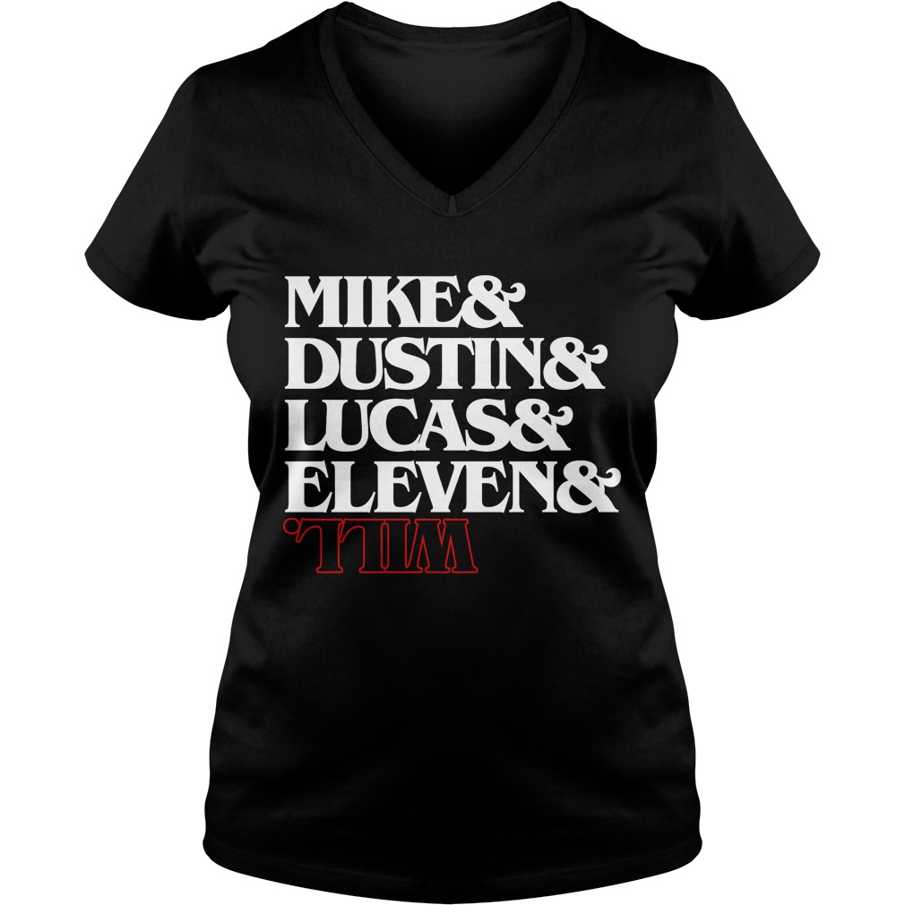 Mike Dustin Lucas Eleven Will Vneck