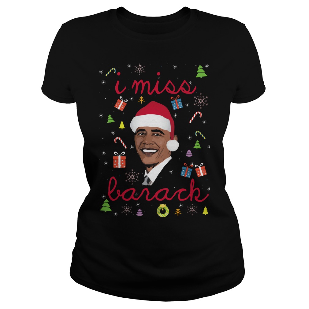 Miss Barack Obama Christmas Ladies Tee