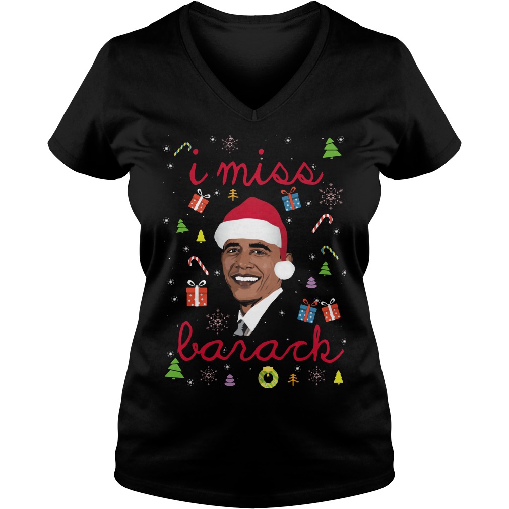 Miss Barack Obama Christmas V Neck