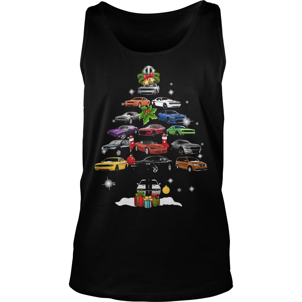 Mopar Car Christmas Tree Tanktop