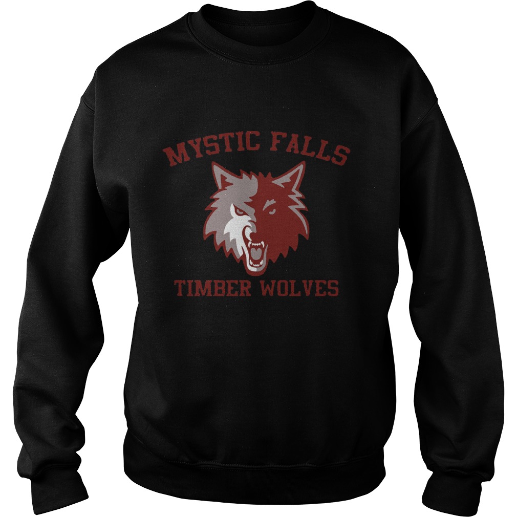 Mystic Falls Salvatore 17 Timber Wolves Sweat Shirt