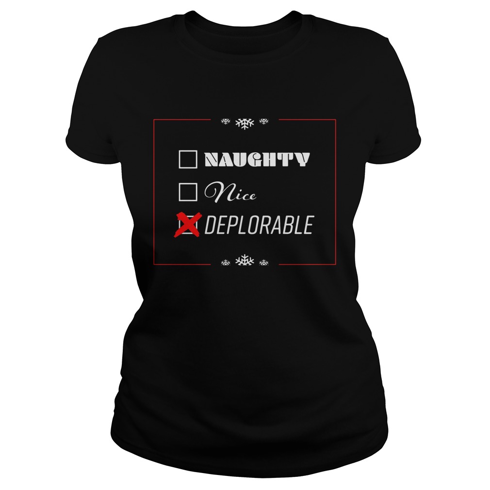 Naughty Nice Deplorable Pro Trump Ladiestee