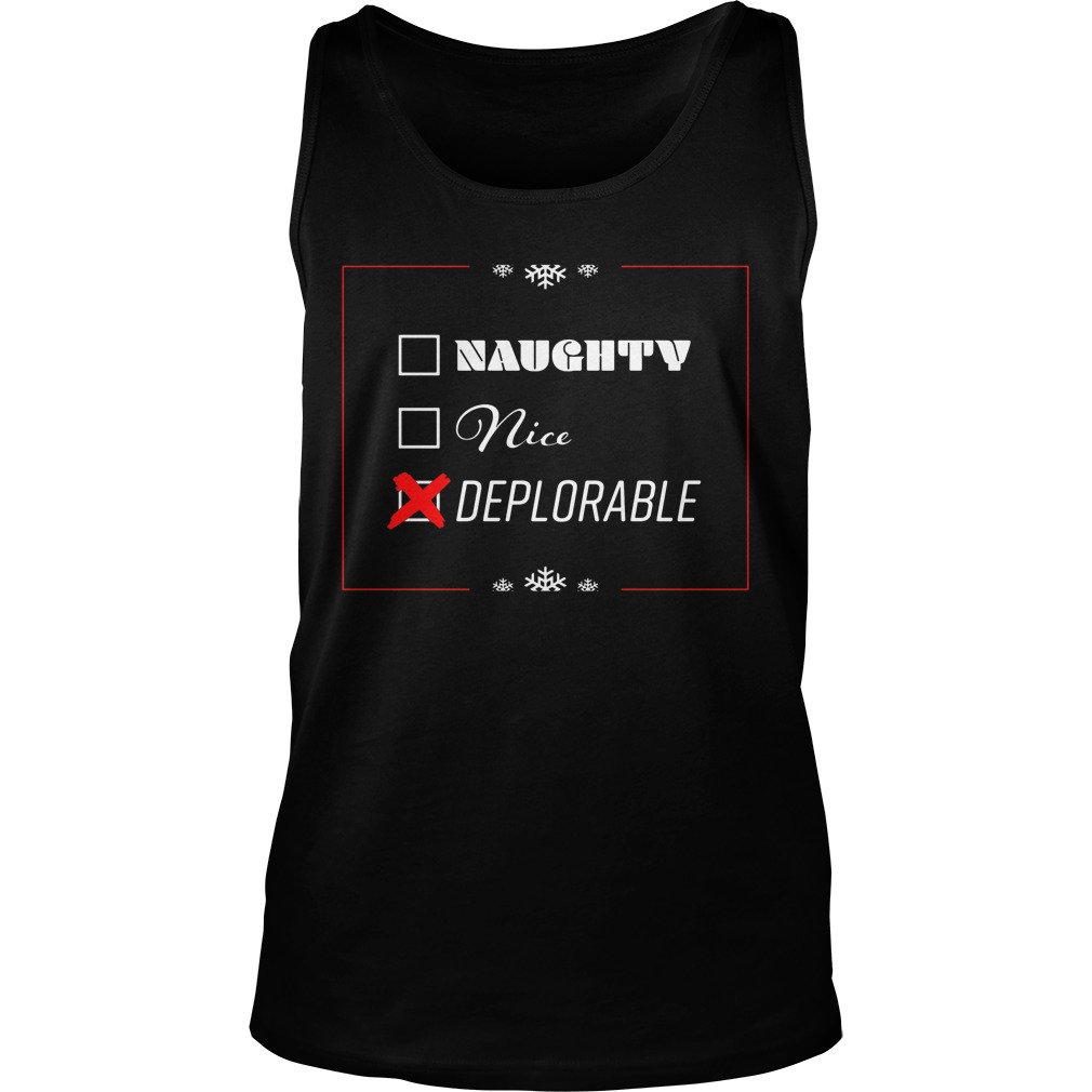 Naughty Nice Deplorable Pro Trump Tanktop