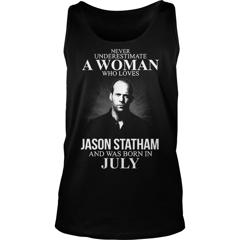 Never Underestimate Woman Loves Jason Statham Born July Tanktop