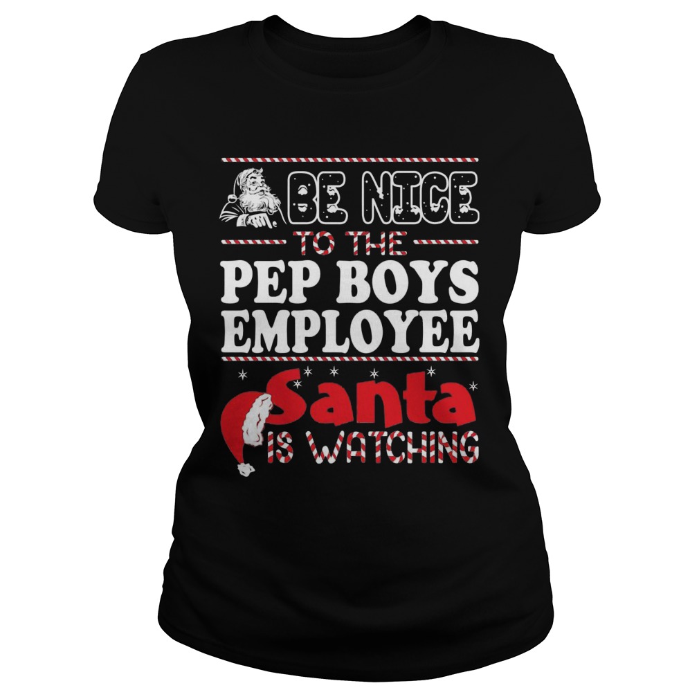 Nice Pep Boys Employee Santa Watching Ladiestee