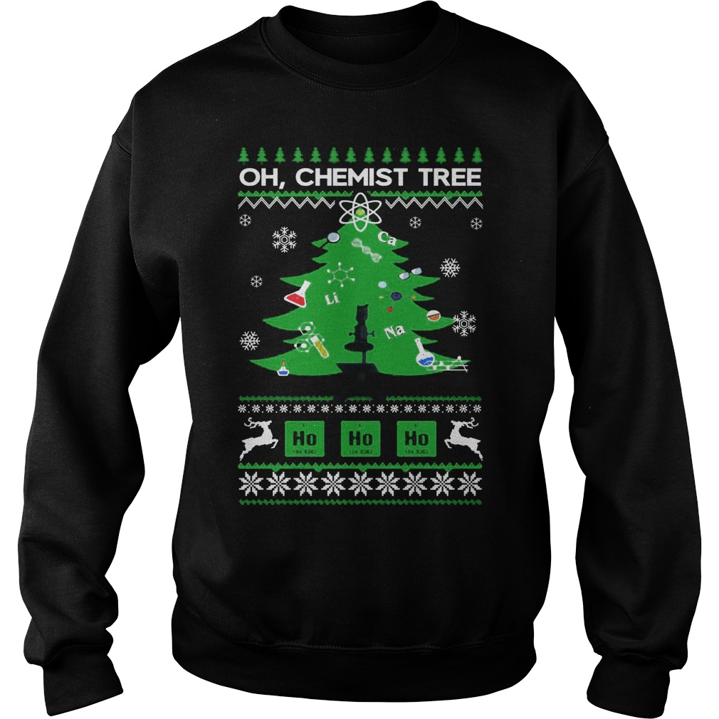 Oh Chemist Tree Ugly Christmas Sweater