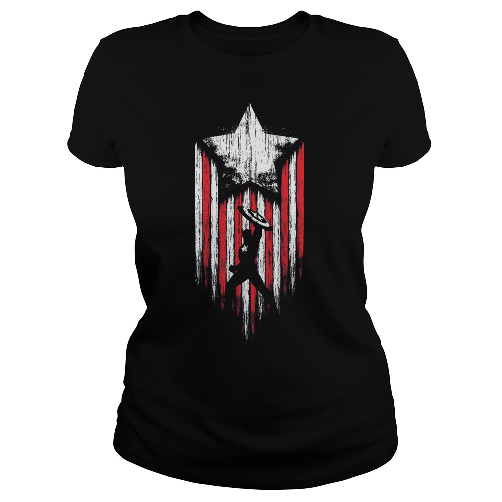 Patriot Captain America Ladies Tee