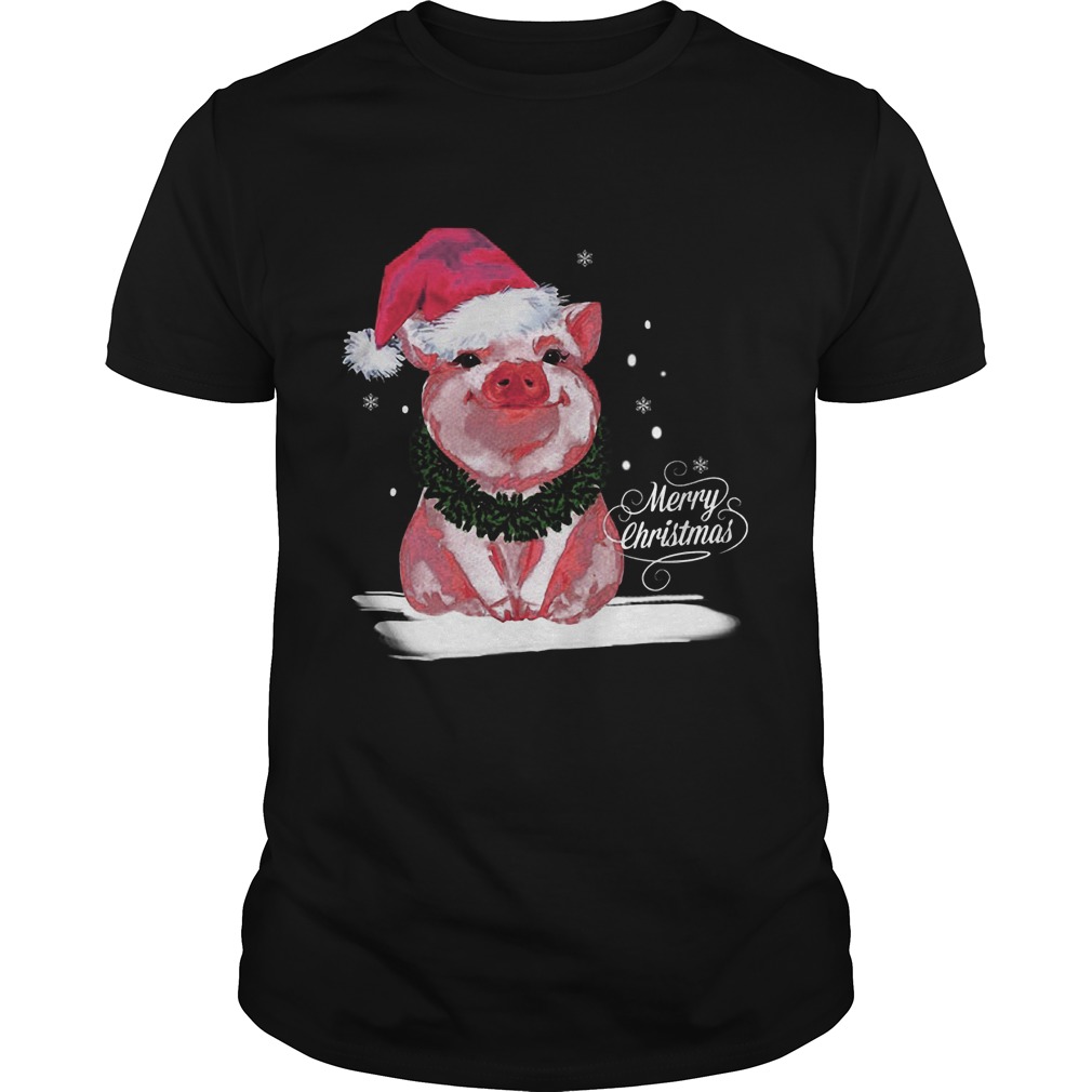 Pigs Ugly Merry Christmas Guys Tee