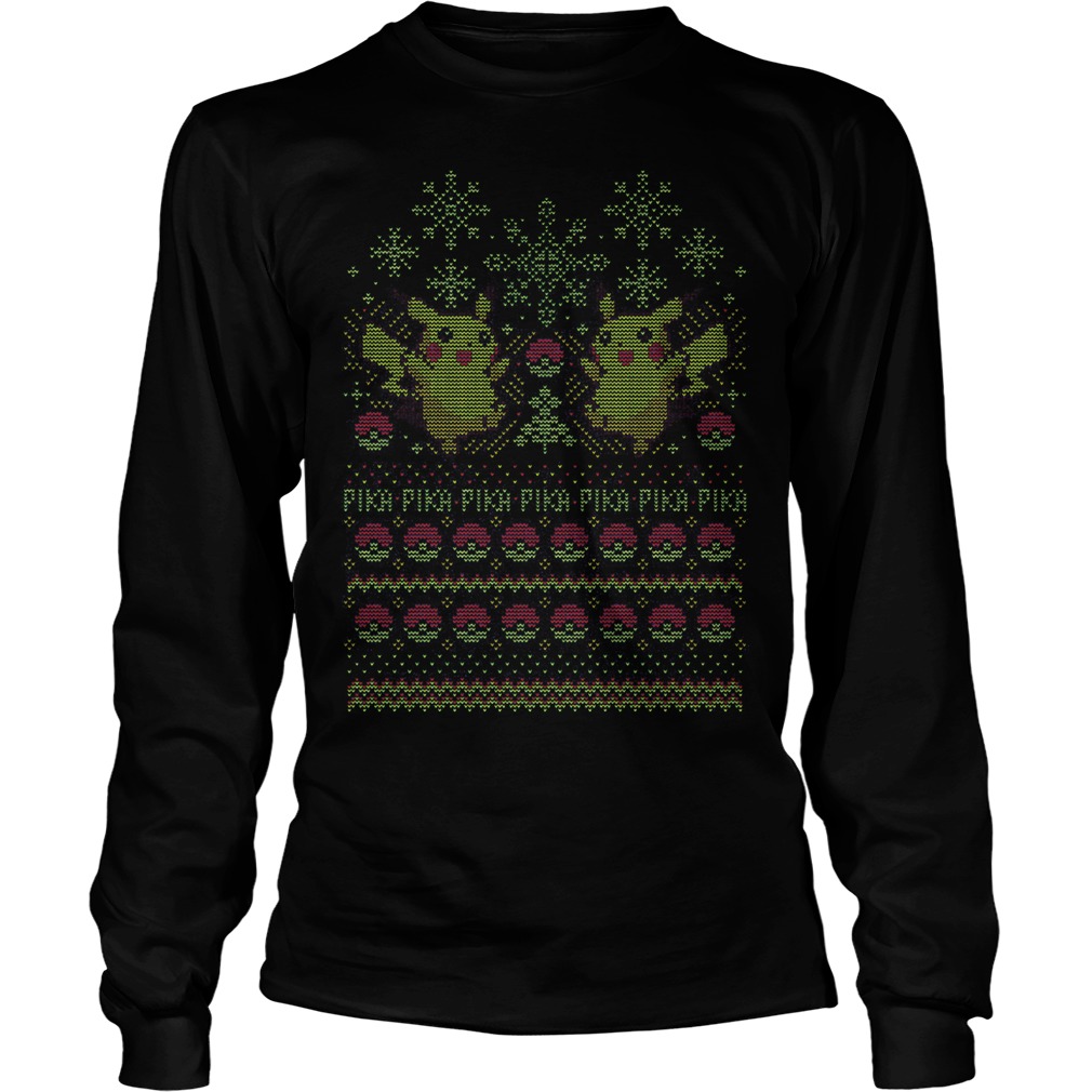 Pikachu Pokemon Ugly Christmas Longsleeve
