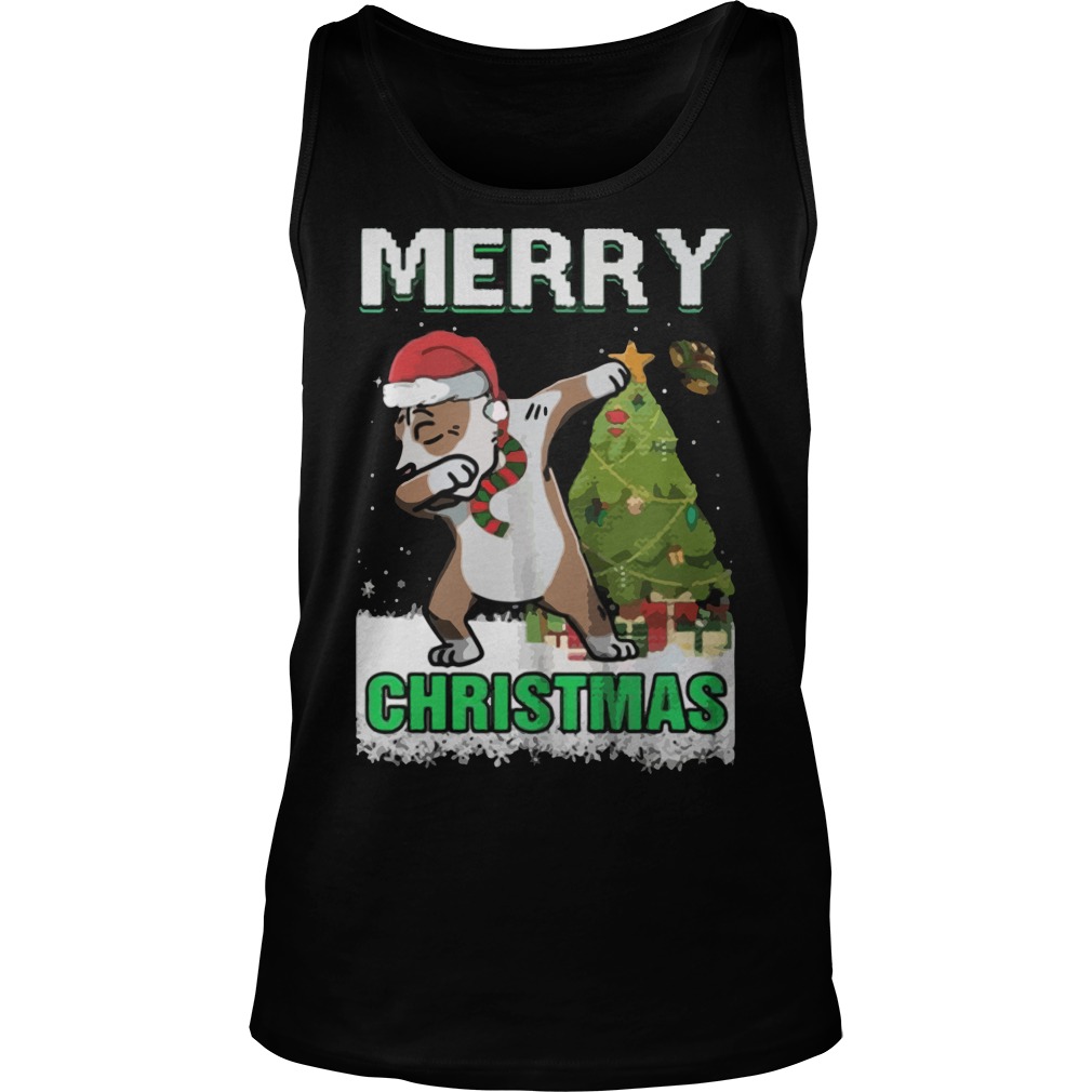 Pitpull Dabbing Claus Merry Ugly Christmas Unisex Tank Top