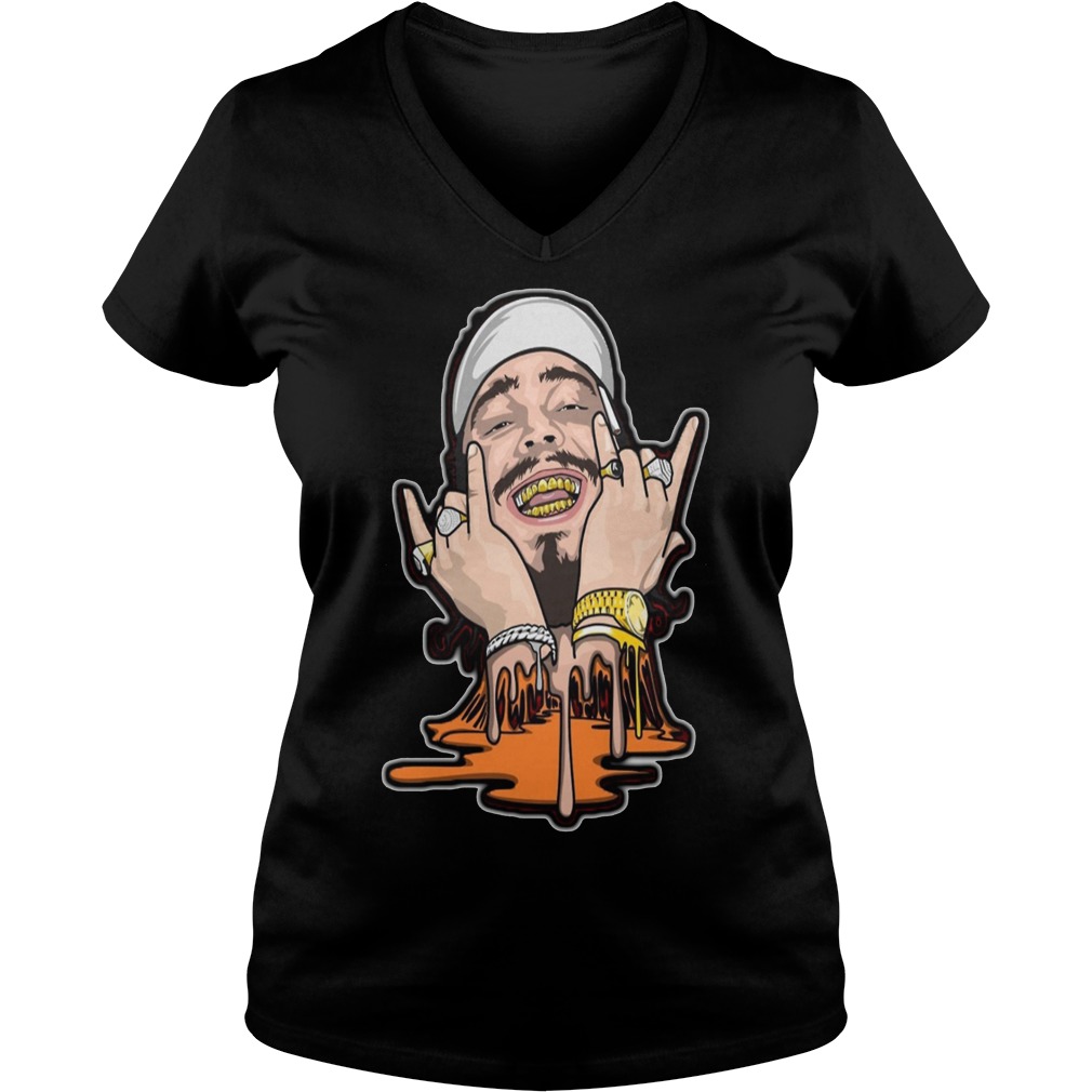 Post Malone Drippin Ladies V Neck
