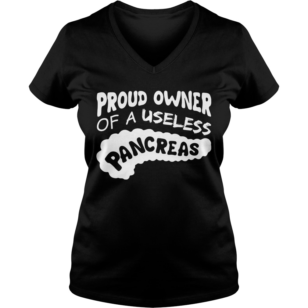 Proud Owner Useless Pancreas Diabetes Ladies V Neck