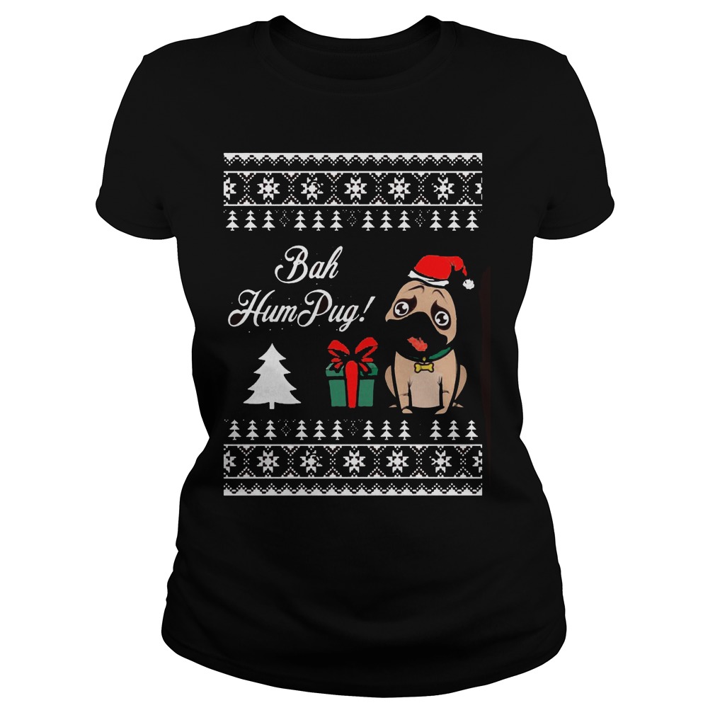 Pug Bah Humpug Ladies Tee