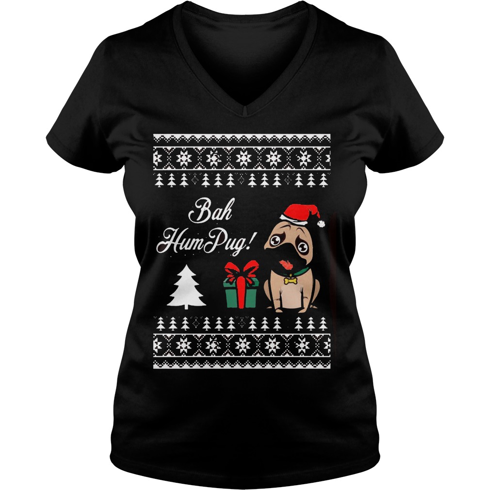 Pug Bah Humpug V Neck