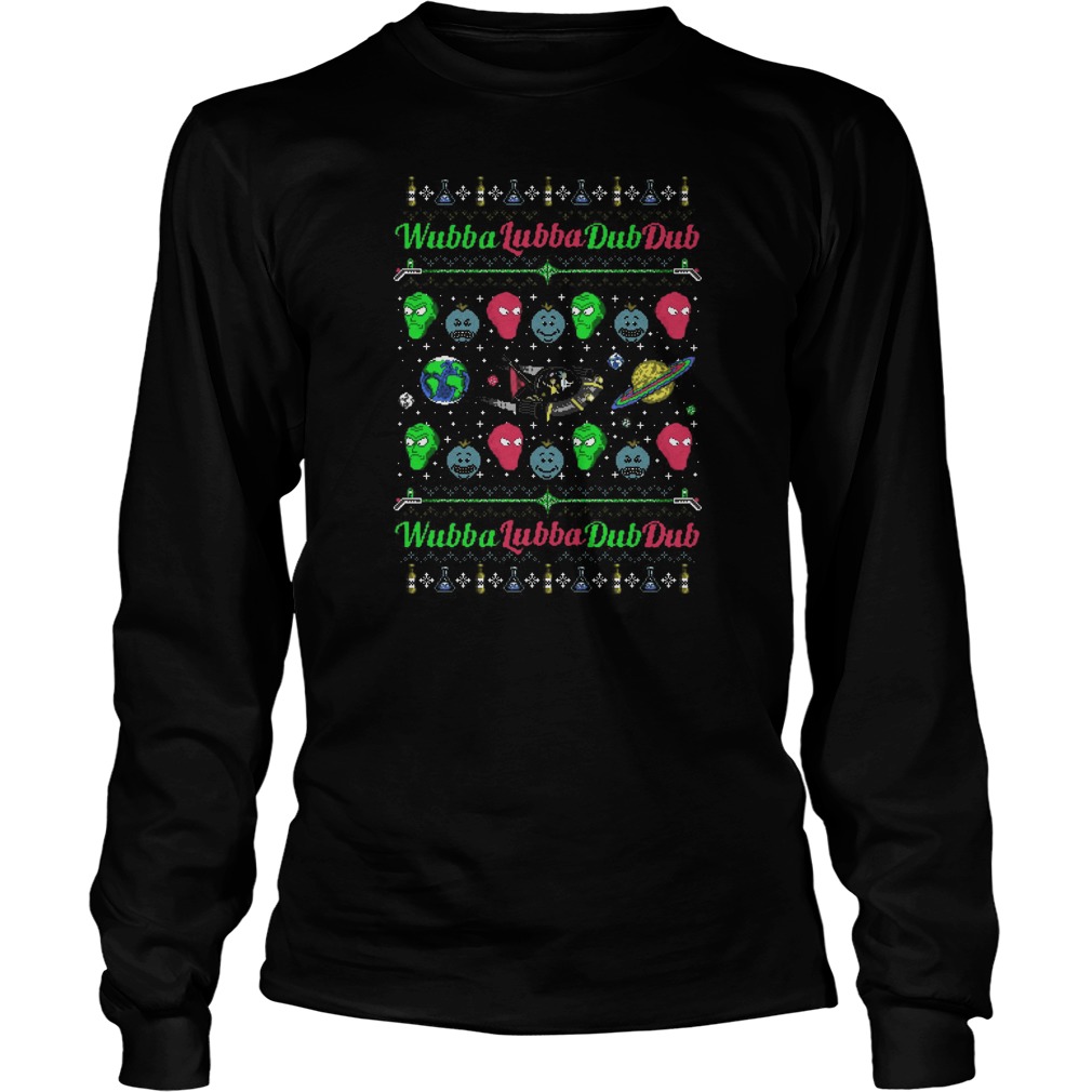 Rick And Morty Wubba Lubba Unisex Longsleeve Tee