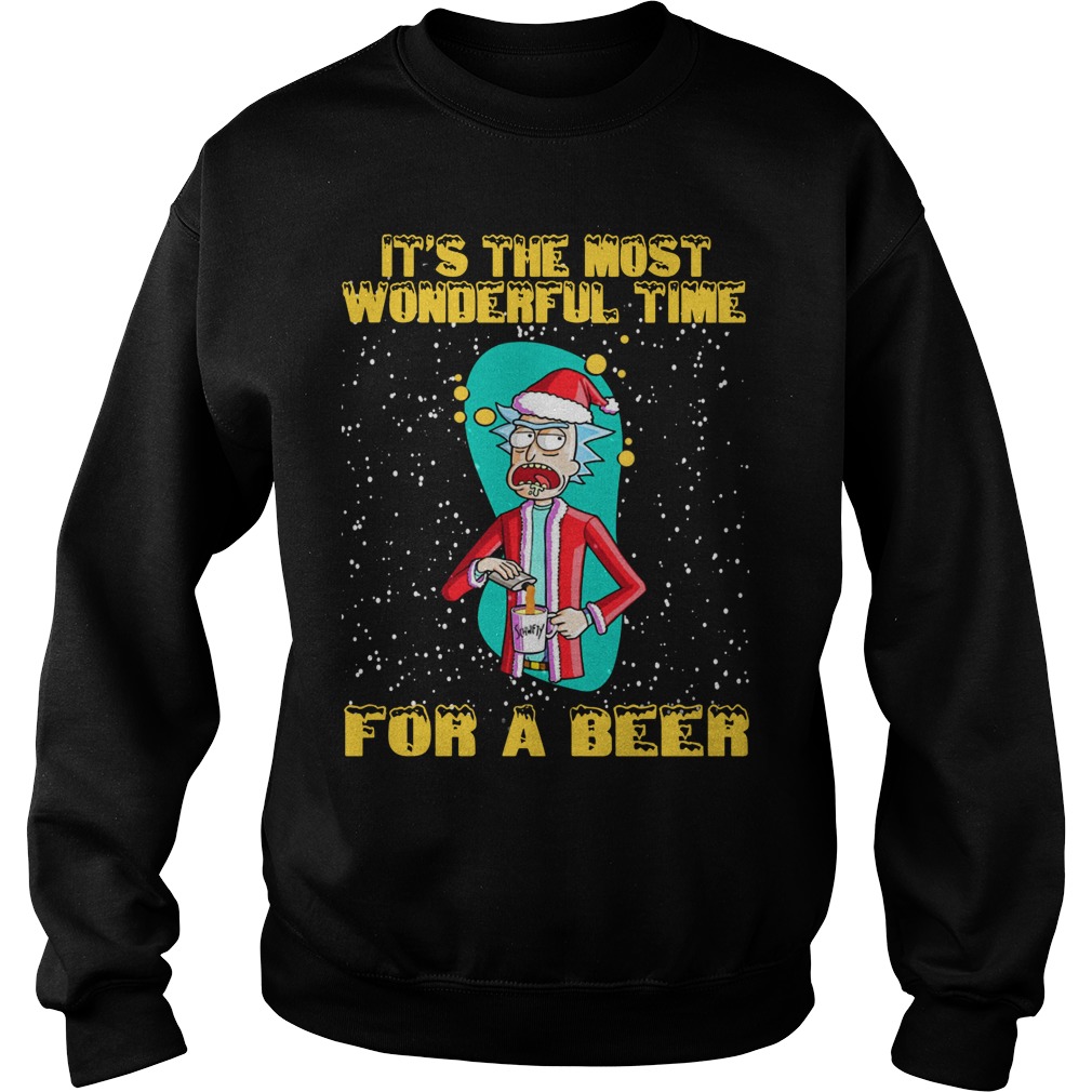 Rick Morty Wonderful Time Beer Sweat Shirt Hoodie Sweater Longsleeve Sweater