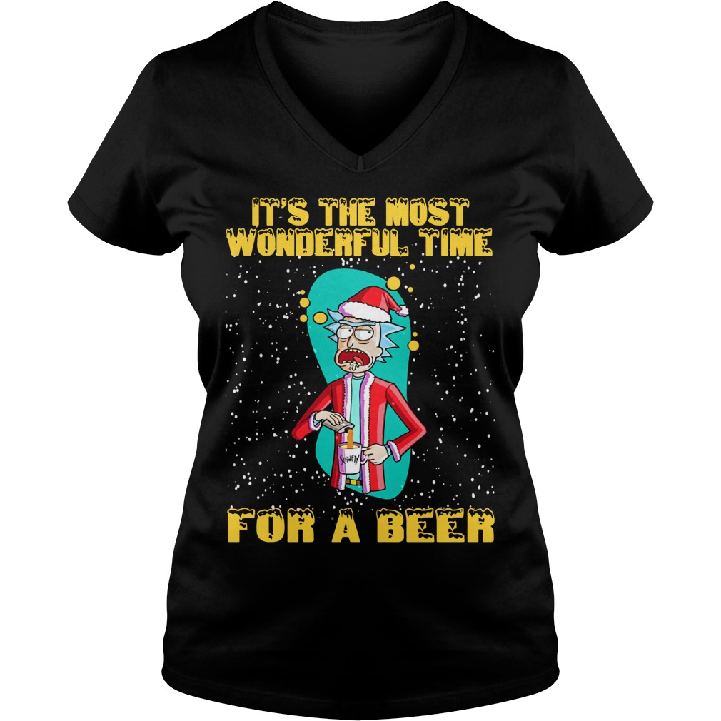 Rick Morty Wonderful Time Beer Sweat Shirt Hoodie Sweater Longsleeve V Neck