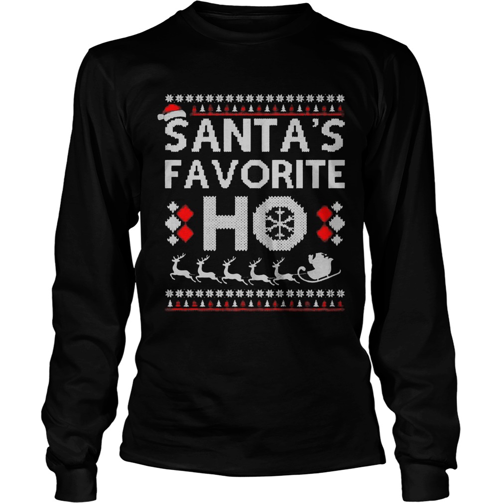 Santas Favorite Ho Christmas Longsleeve Tee