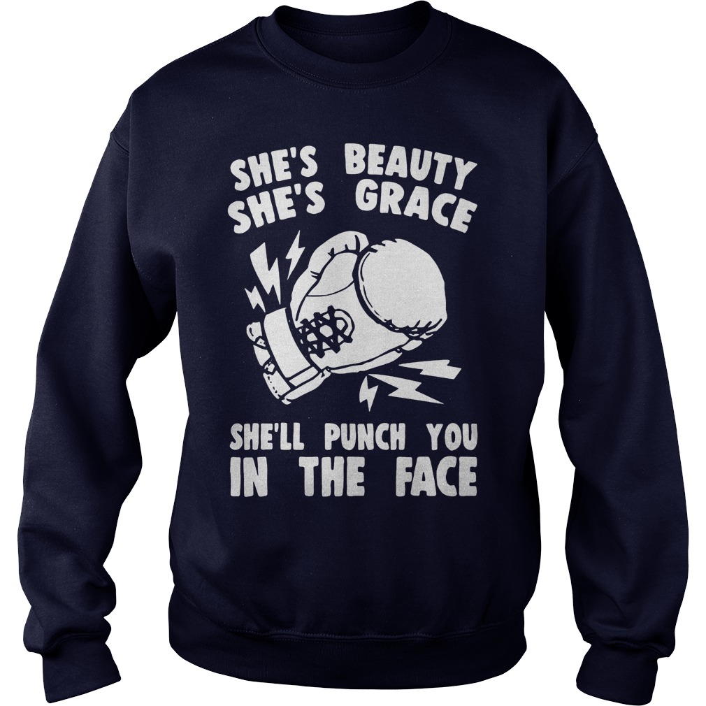 Shes Beauty Shes Grace Shell Punch Face Sweater