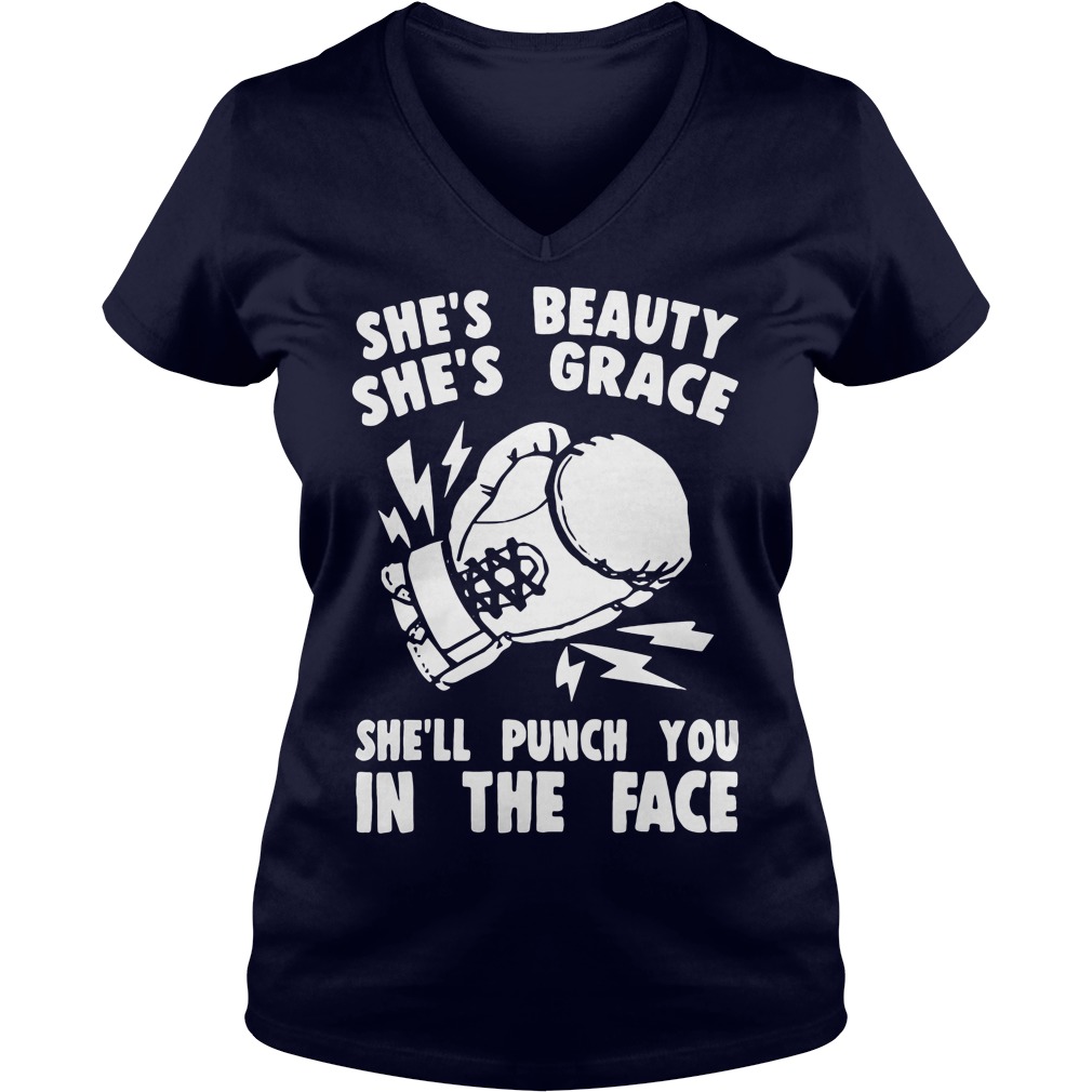 Shes Beauty Shes Grace Shell Punch Face Vneck