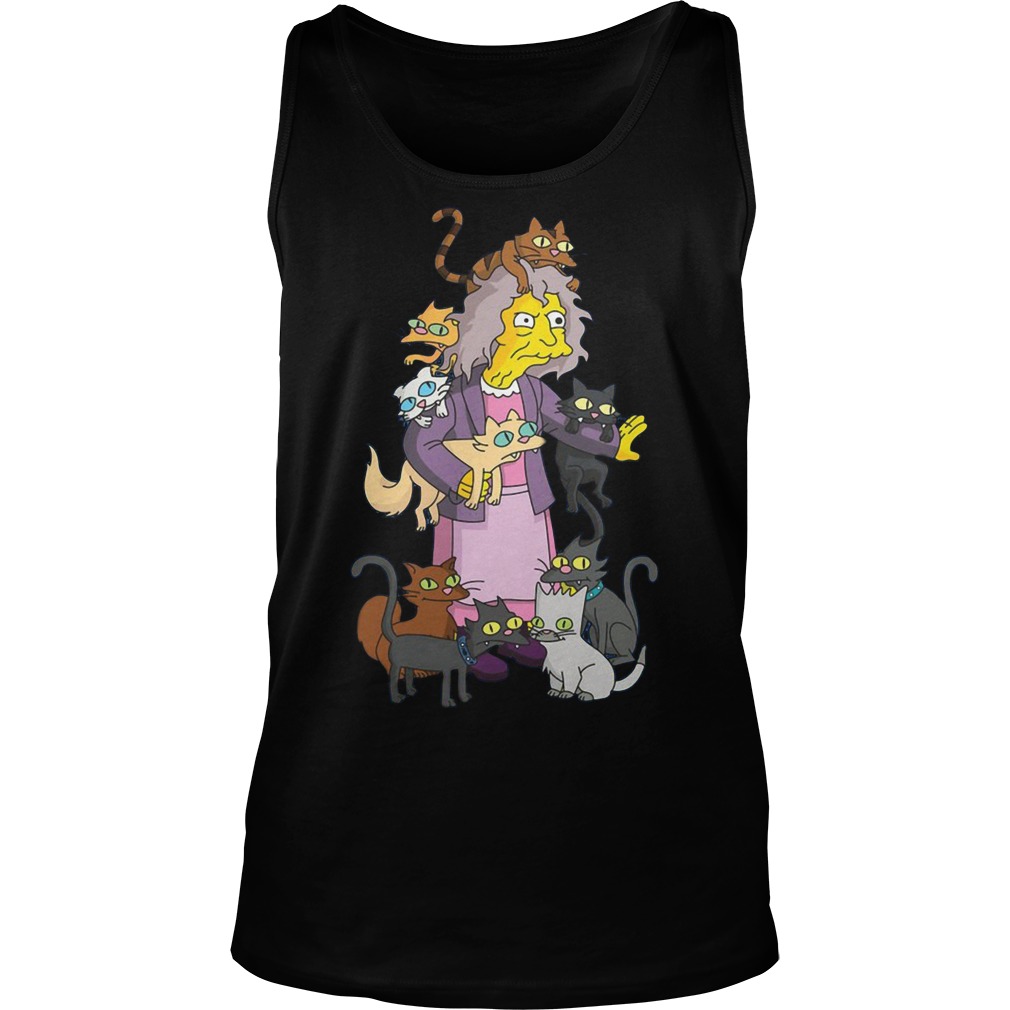 Simpsons Crazy Cat Lady Unisex Tank Top