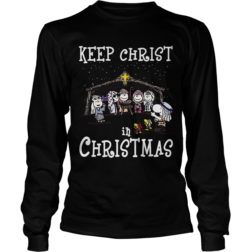 Snoopy Keep Christ Ugly Christmas Unisex Longsleeve Tee