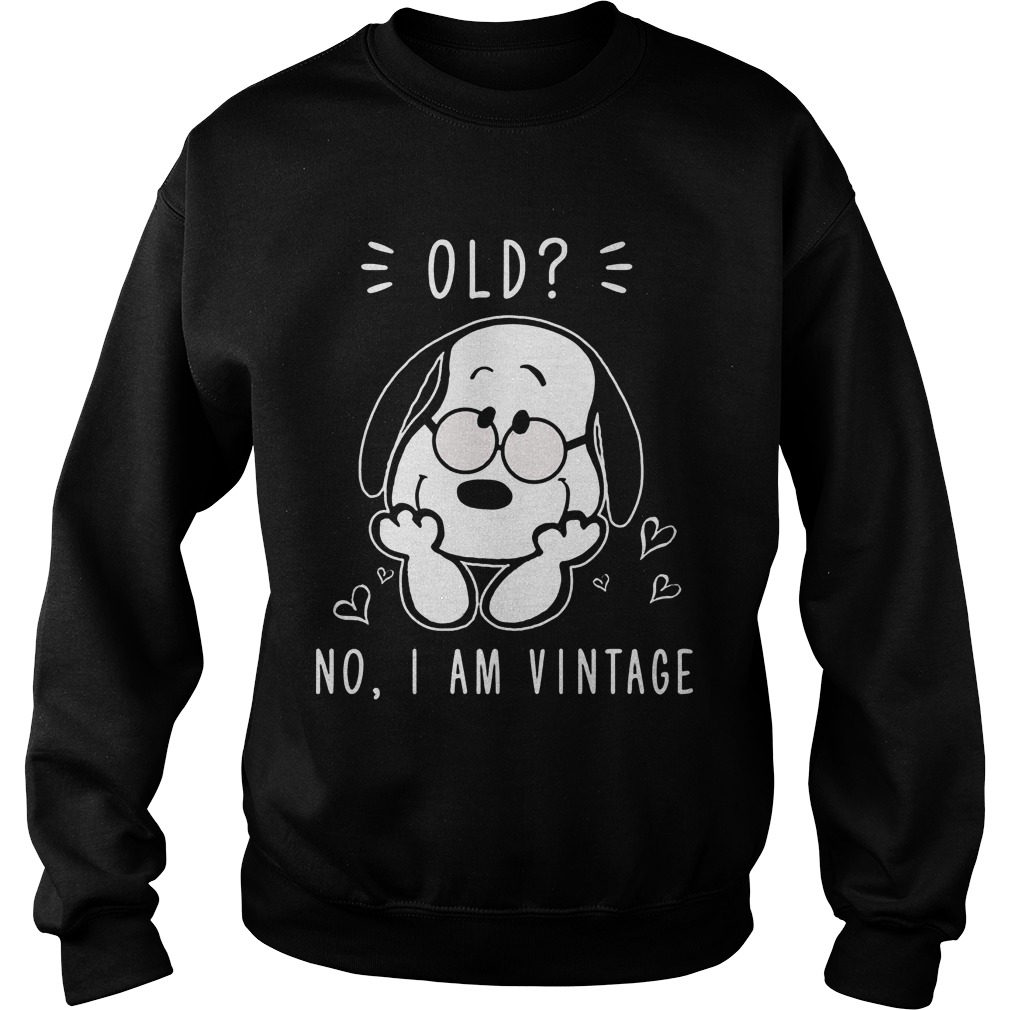 Snoopy Old No Vintage Sweat Shirt