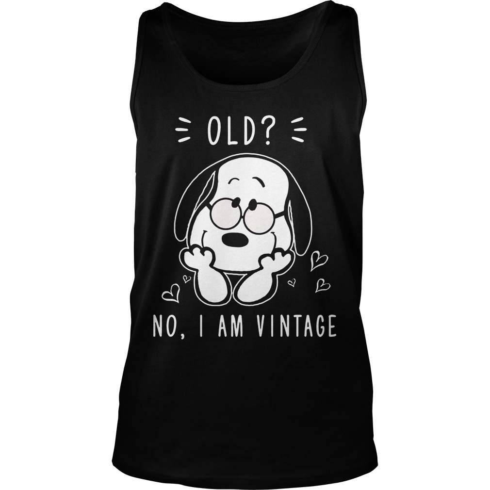 Snoopy Old No Vintage Tank Top