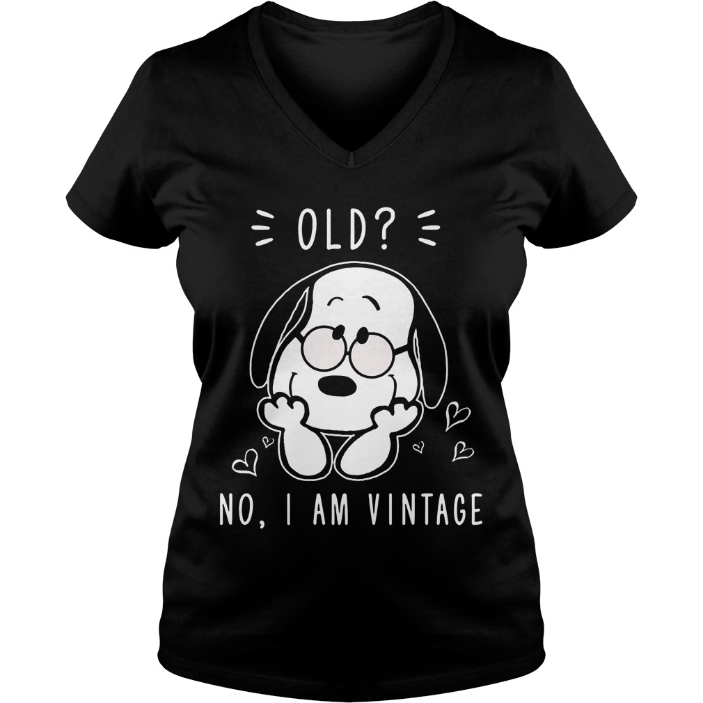 Snoopy Old No Vintage V Neck
