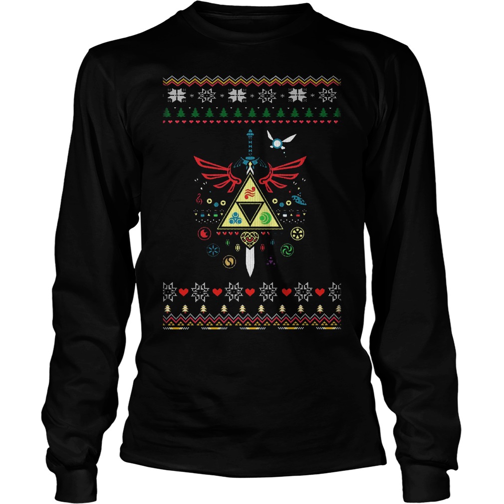 Song Christmas Time Legend Zelda Ugly Christmas Longsleeve