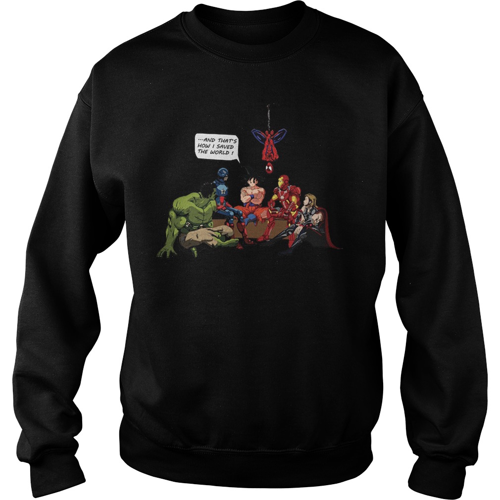 Songoku Avengers Thats Saved World Sweater