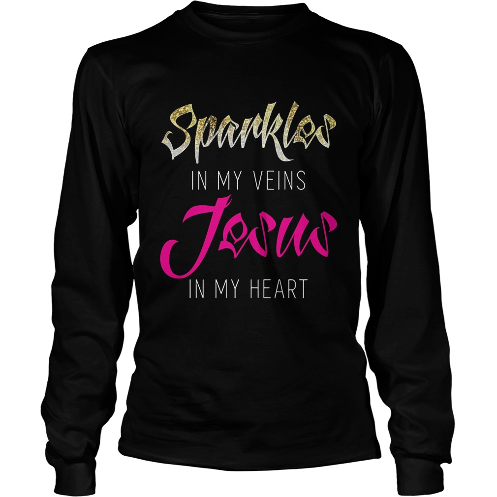 Spankles Veins Jesus Heart Longsleeve