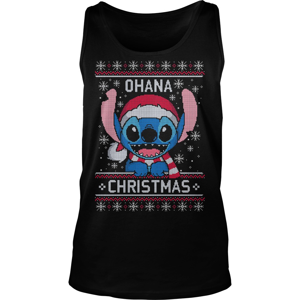 Stitch Ohana Ugly Christmas Unsiex Tank Top